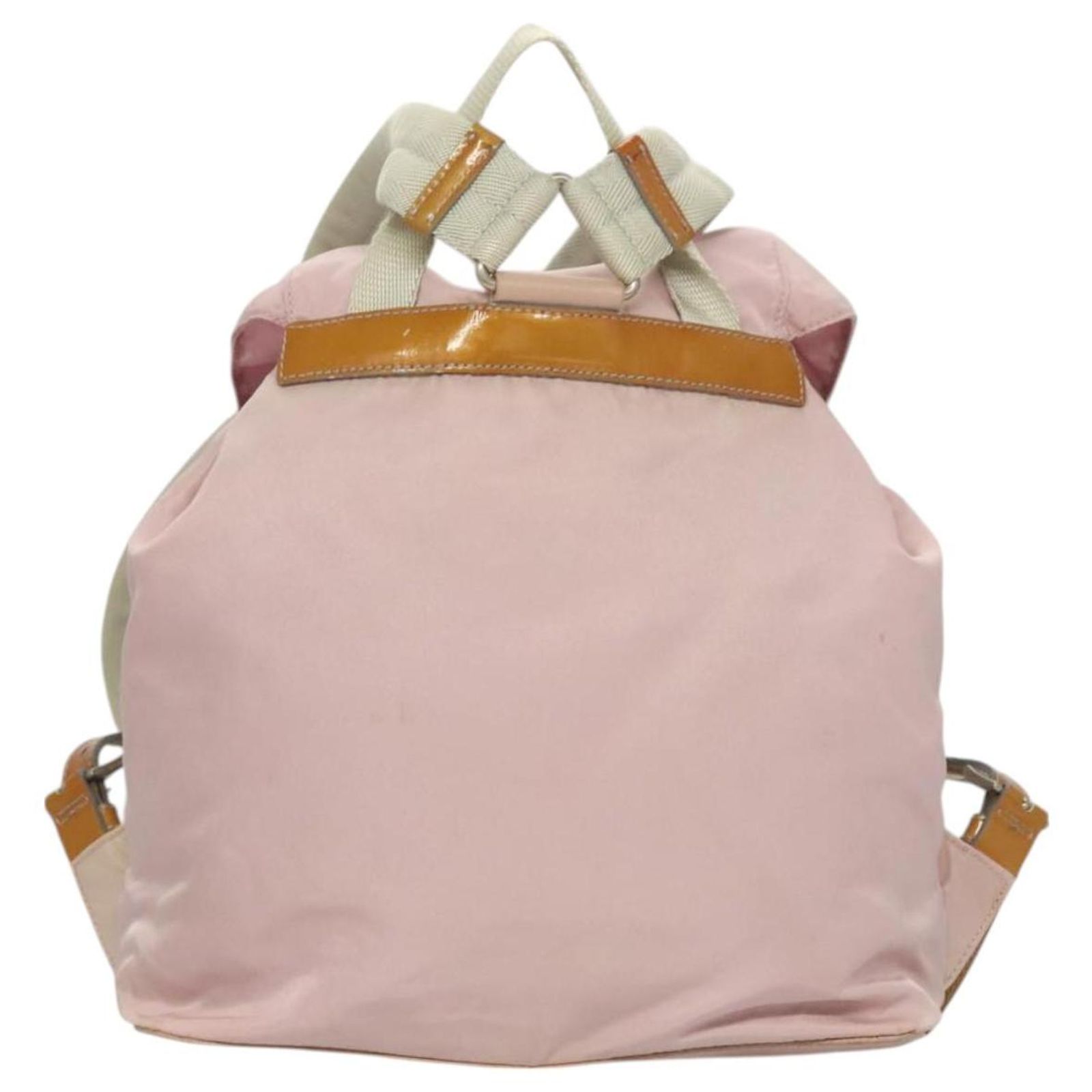 PRADA Backpack Nylon Pink Silver Auth yk19623V PRADA Backpack Nylon Pink Auth 81180 | eBay main image 2