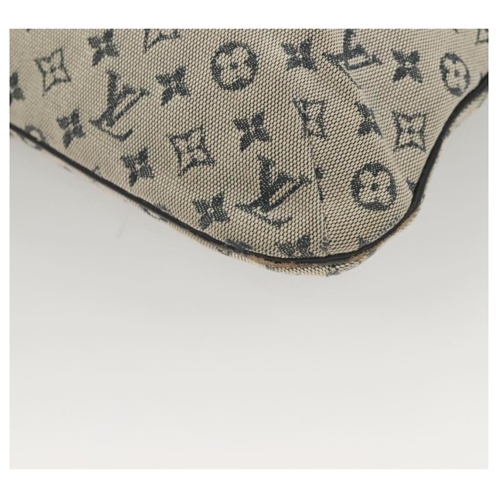 LOUIS VUITTON Monogram Mini Franoise Tote Bag 2way Blue M92208 LV Auth 129802  ref.2352957