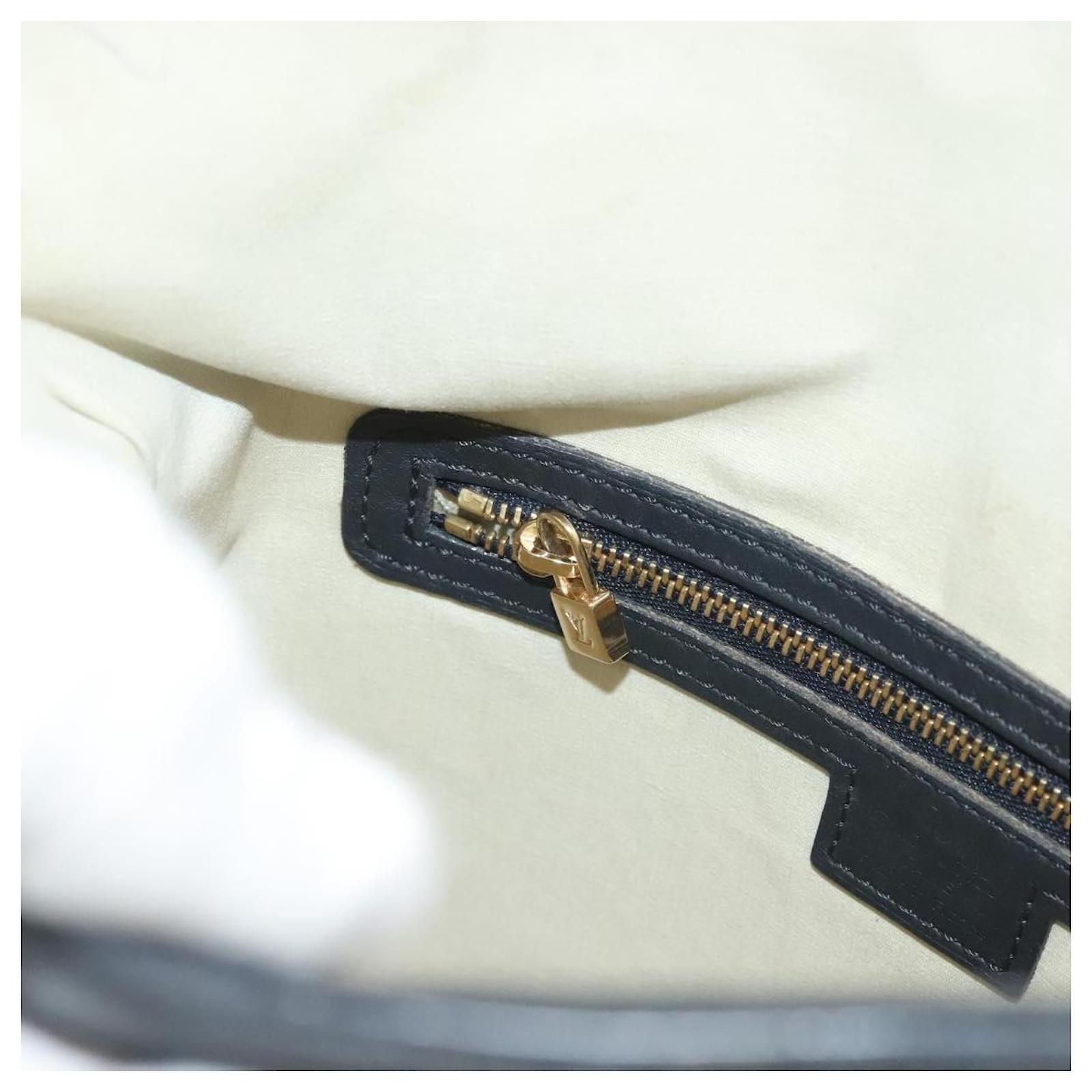 LOUIS VUITTON Monogram Mini Franoise Tote Bag 2way Blue M92208 LV Auth 129802  ref.2352957