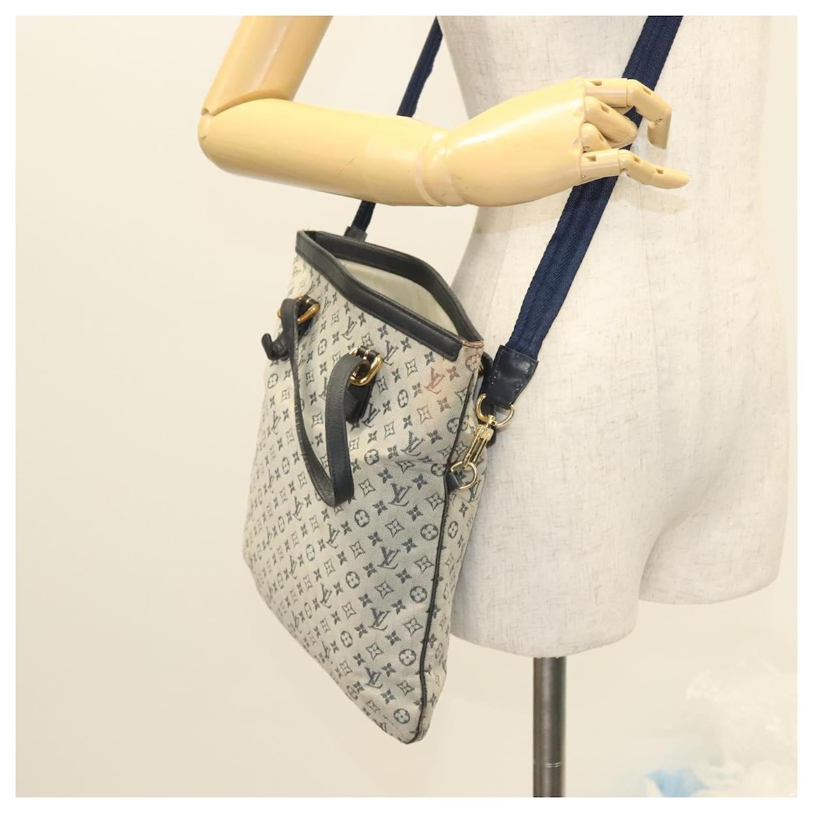 LOUIS VUITTON Monogram Mini Franoise Tote Bag 2way Blue M92208 LV Auth 129802  ref.2352957