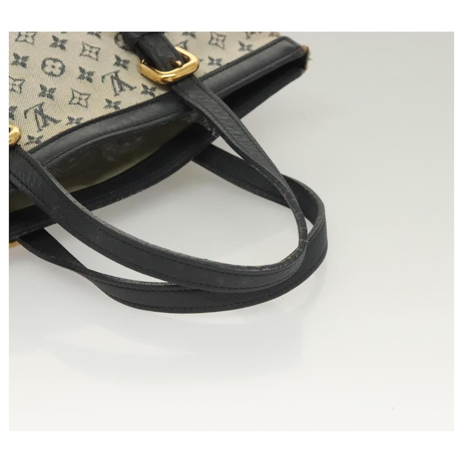 LOUIS VUITTON Monogram Mini Franoise Tote Bag 2way Blue M92208 LV Auth 129802  ref.2352957