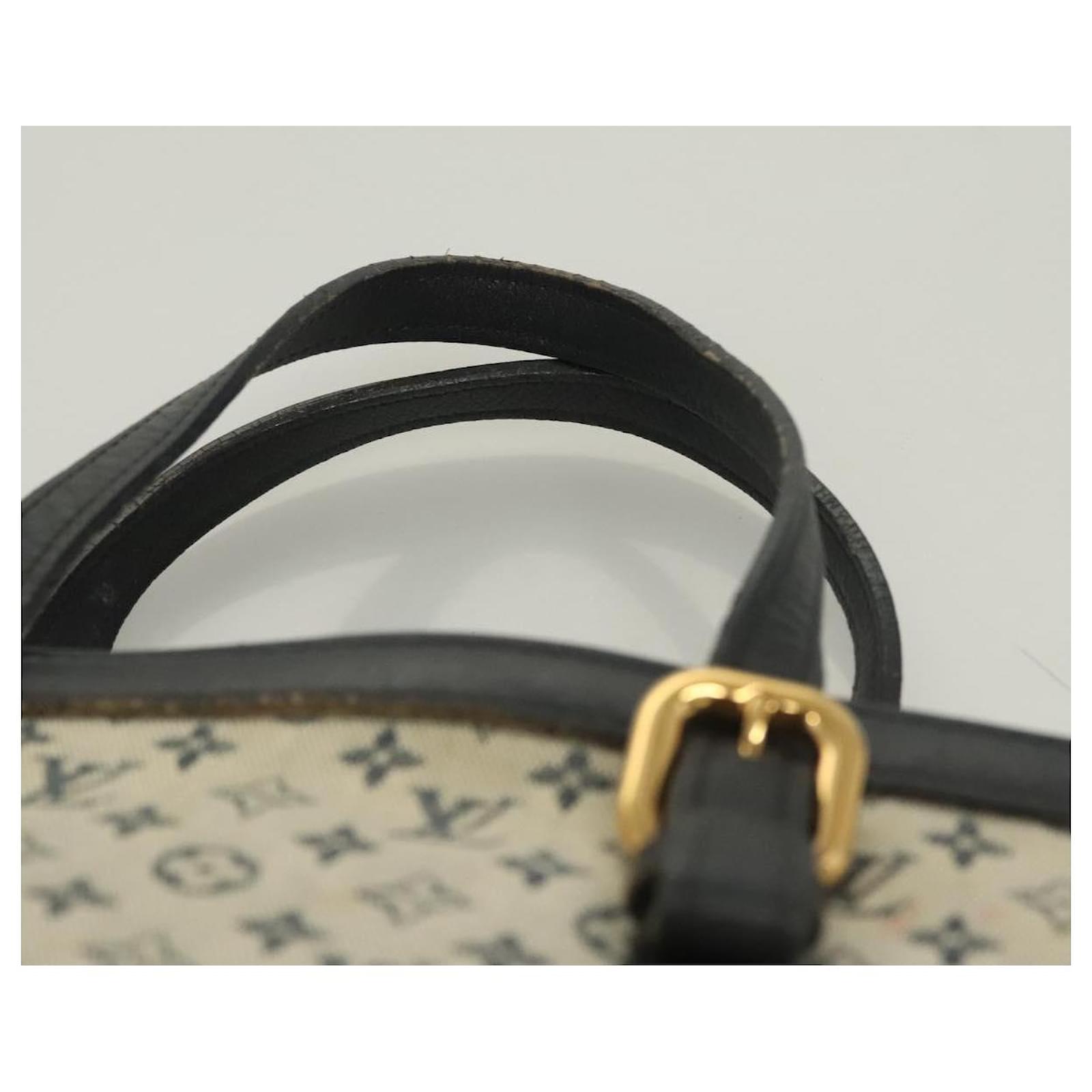 LOUIS VUITTON Monogram Mini Franoise Tote Bag 2way Blue M92208 LV Auth 129802  ref.2352957