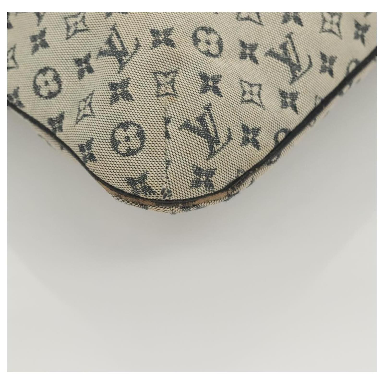 LOUIS VUITTON Monogram Mini Franoise Tote Bag 2way Blue M92208 LV Auth 129802  ref.2352957