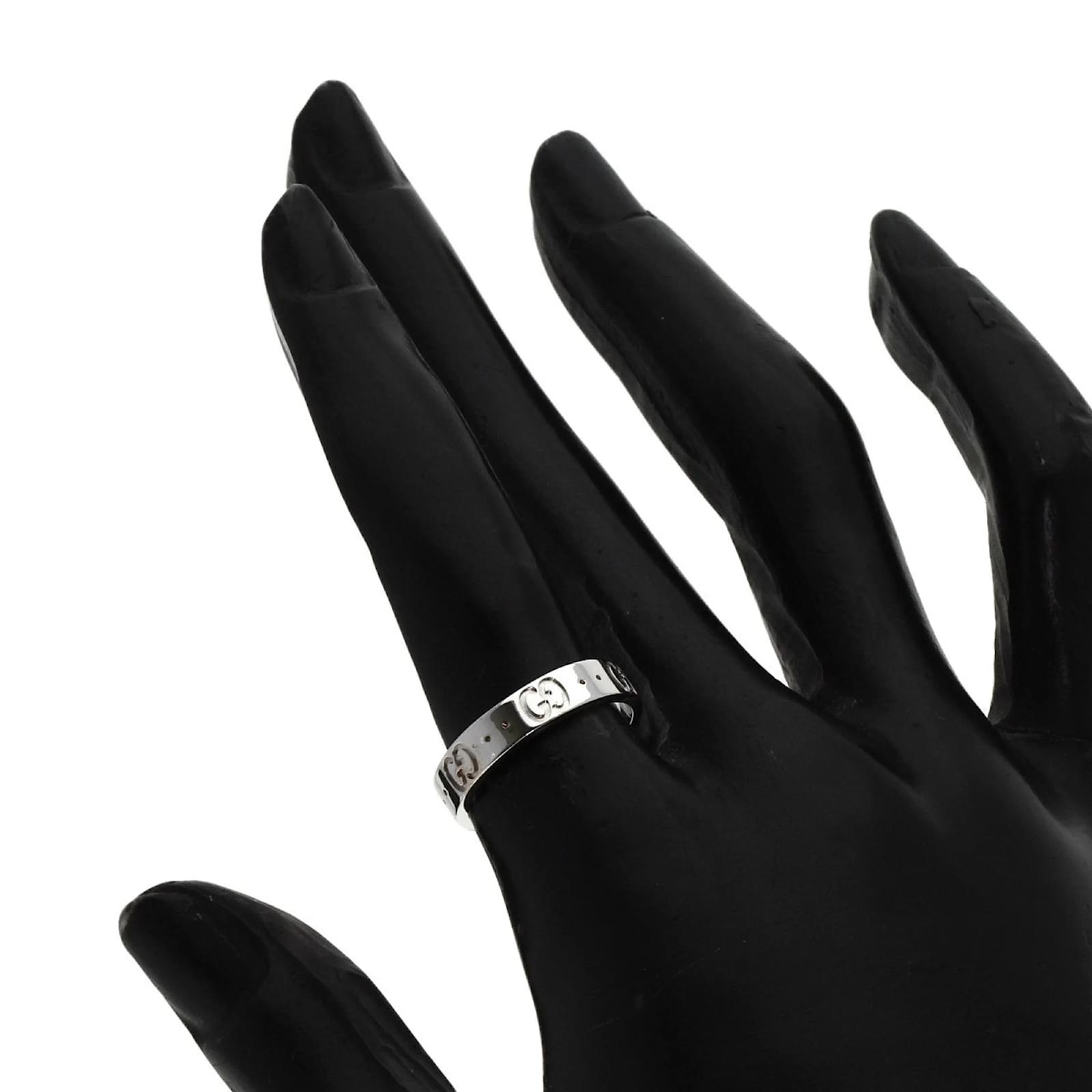 Gucci Icon #11 Ring in 18K White Gold (Sold) - Joli Closet Gucci Icon #11 Ring in 18K White Gold (Sold) - Joli Closet