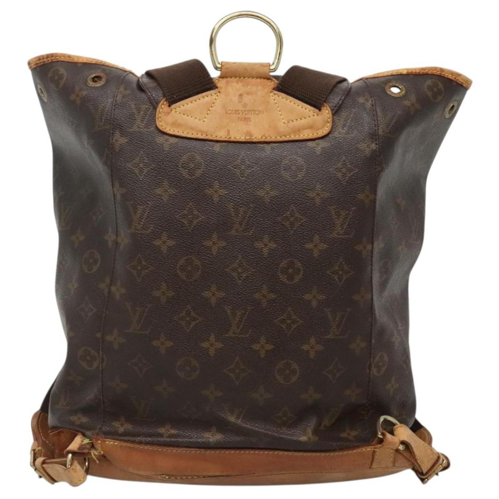 LOUIS VUITTON Monogram Montsouris GM Backpack M51135 LV Auth 