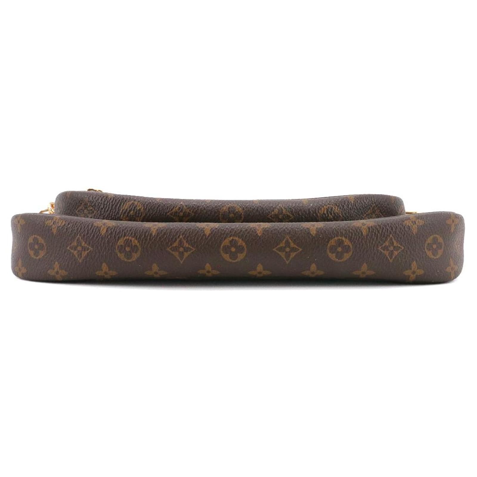 LOUIS VUITTON - Sac  bandoulire Multi pochettes accessoires Louis Vuitton en toile monogramme Brown Cloth  ref.2354978