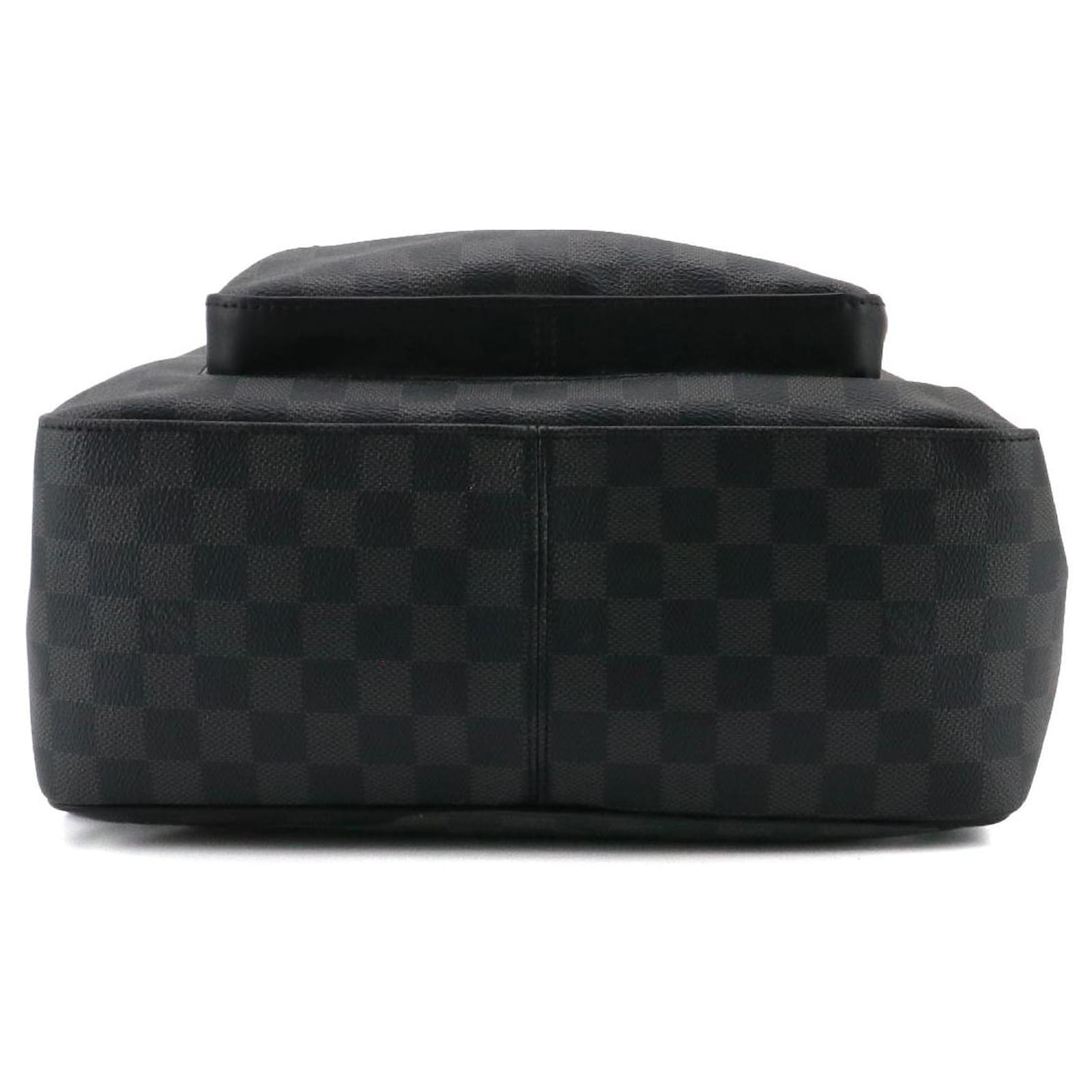 LOUIS VUITTON - Louis Vuitton Josh backpack in graphite checkerboard canvas Black Cloth  ref.2355136