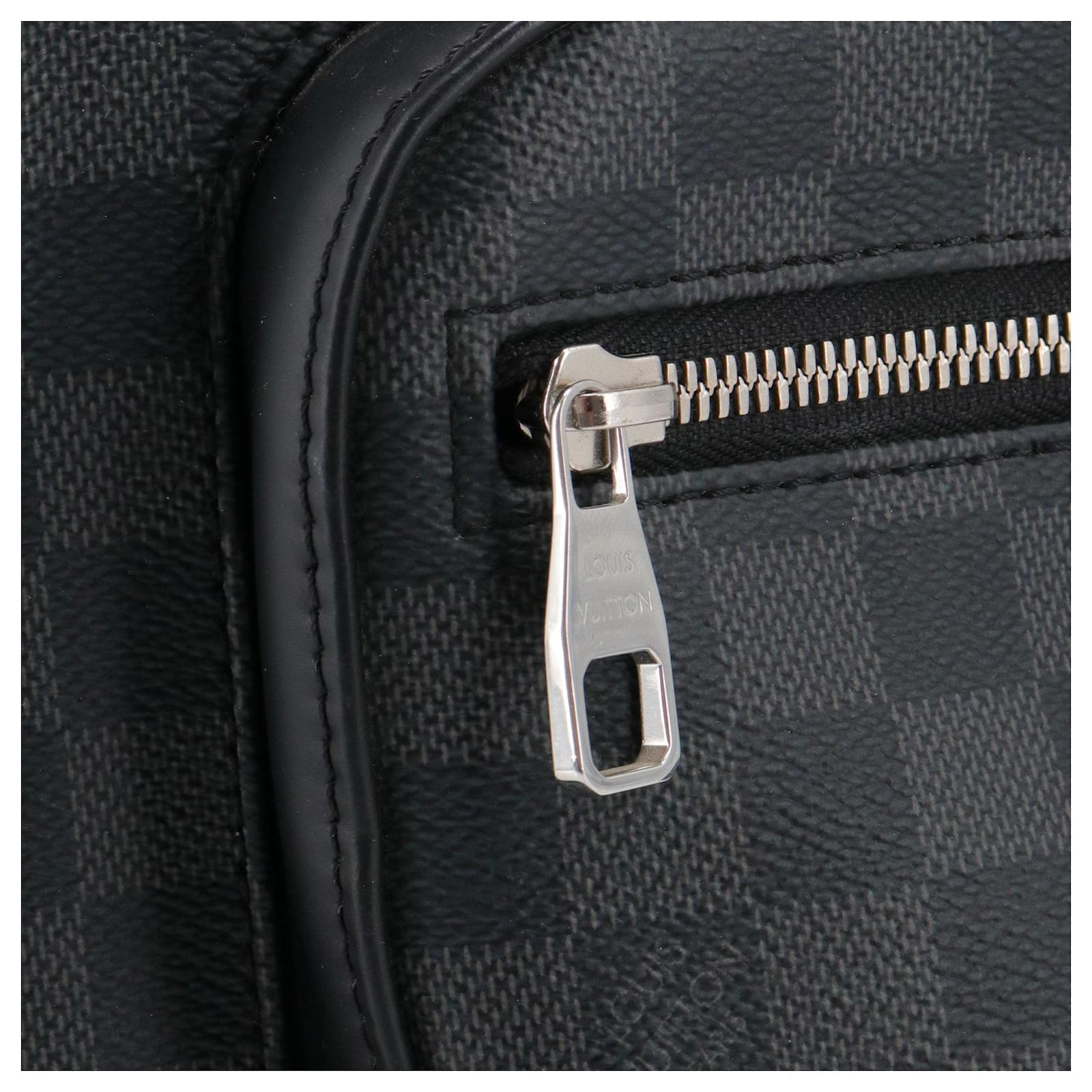 LOUIS VUITTON - Louis Vuitton Josh backpack in graphite checkerboard canvas Black Cloth  ref.2355136