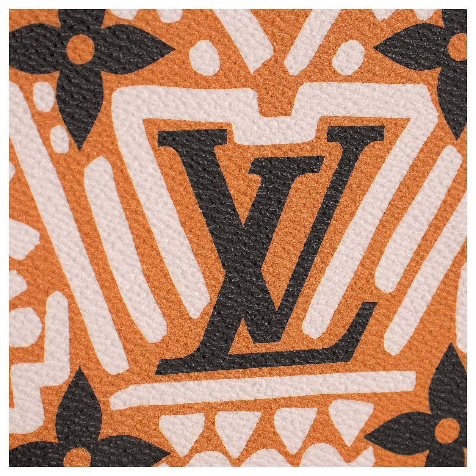 LOUIS VUITTON - Pochette Double Zip Crafty dition limite Louis Vuitton en toile monogramme Orange Leather  ref.2355294