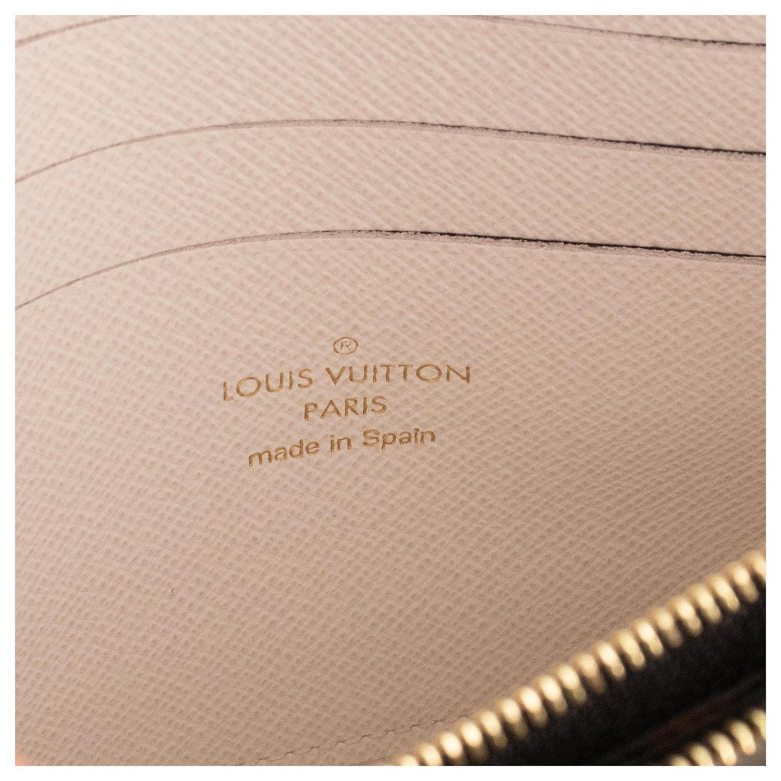 LOUIS VUITTON - Pochette Double Zip Crafty dition limite Louis Vuitton en toile monogramme Orange Leather  ref.2355294