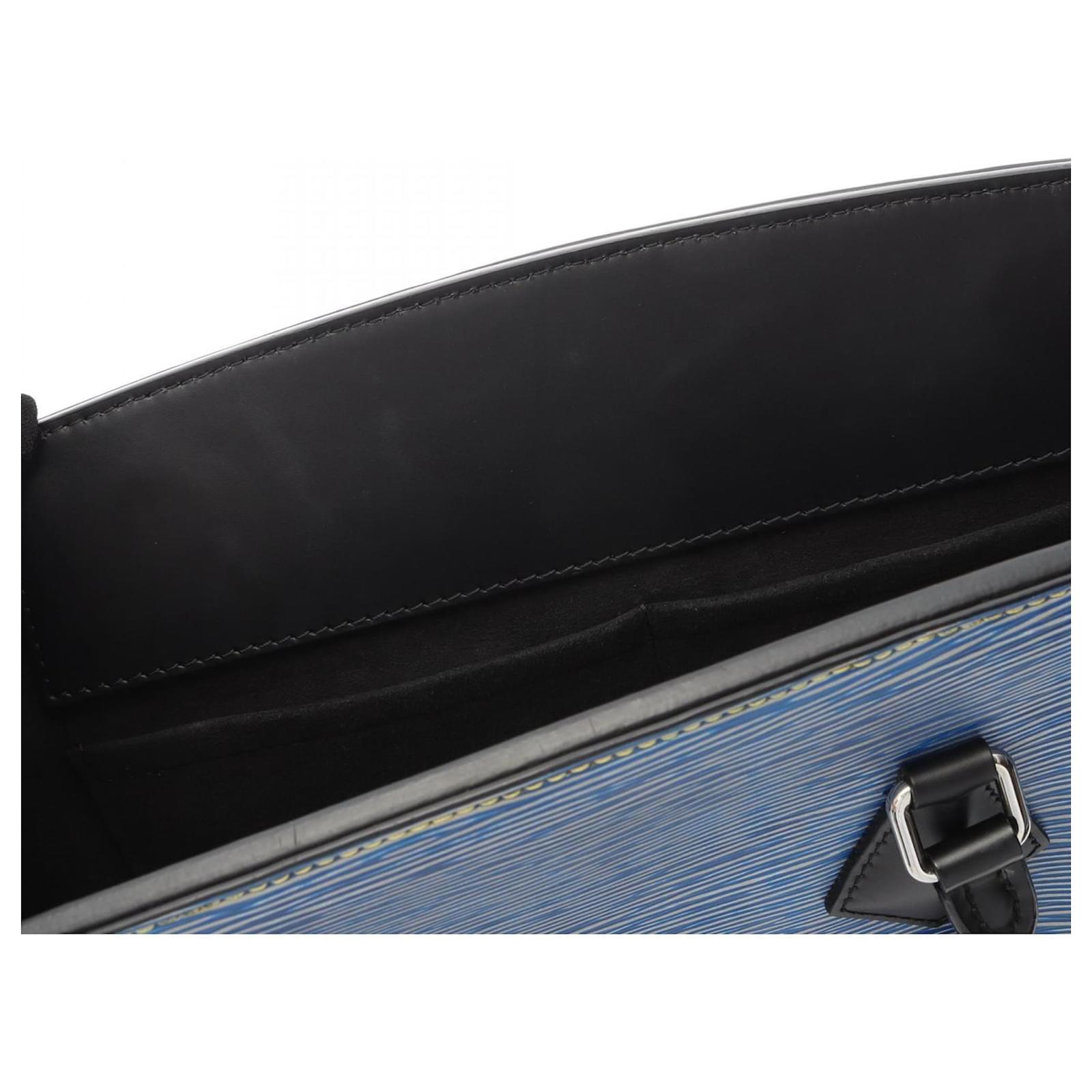 Louis Vuitton Phoenix MM Tote Bag Black Blue Leather  ref.2355864