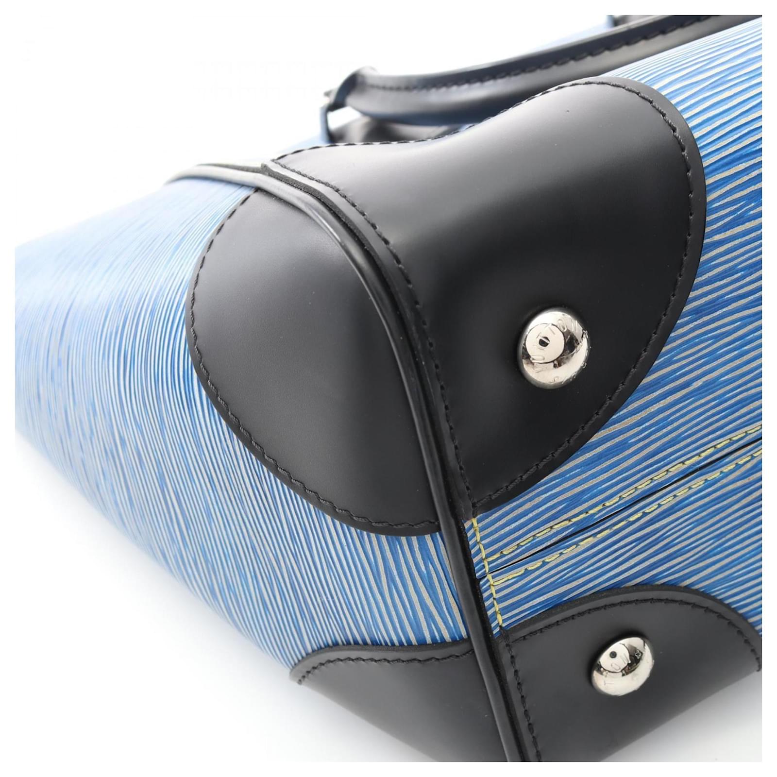 Louis Vuitton Phoenix MM Tote Bag Black Blue Leather  ref.2355864