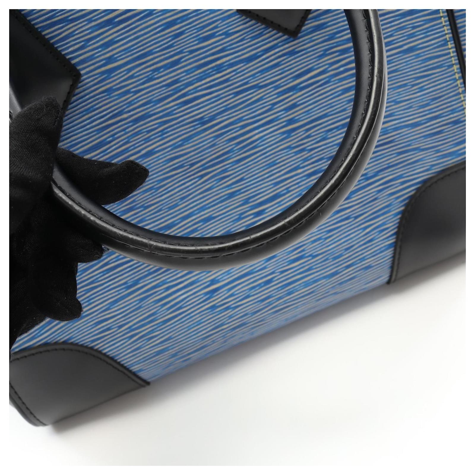 Louis Vuitton Phoenix MM Tote Bag Black Blue Leather  ref.2355864