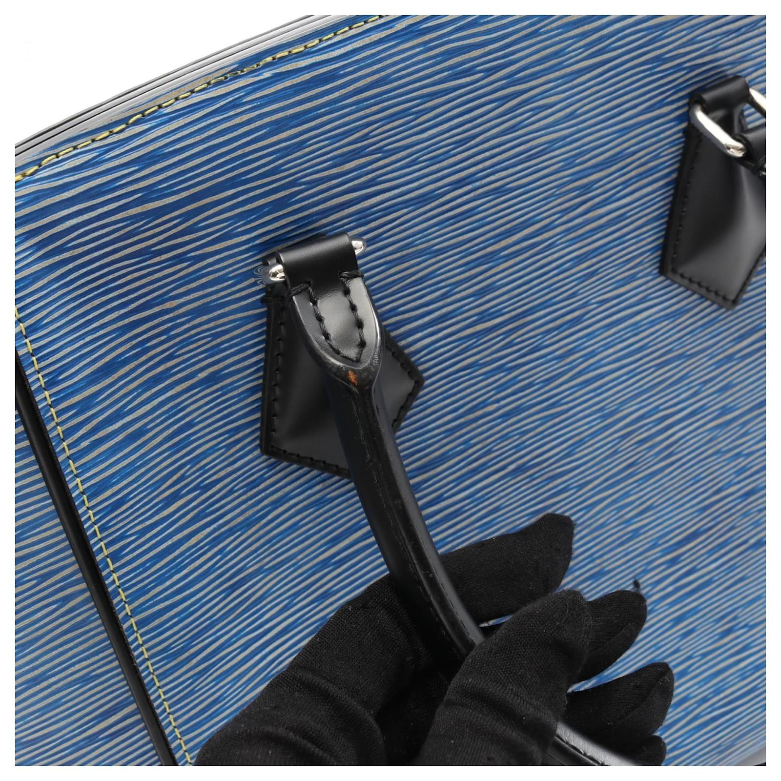 Louis Vuitton Phoenix MM Tote Bag Black Blue Leather  ref.2355864