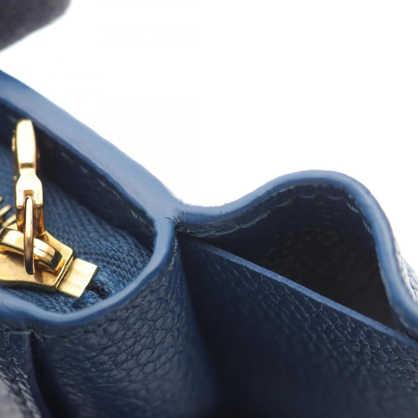 Louis Vuitton Portefeuille Claire Two-Tone Bifold Wallet Navy blue Leather  ref.2356010