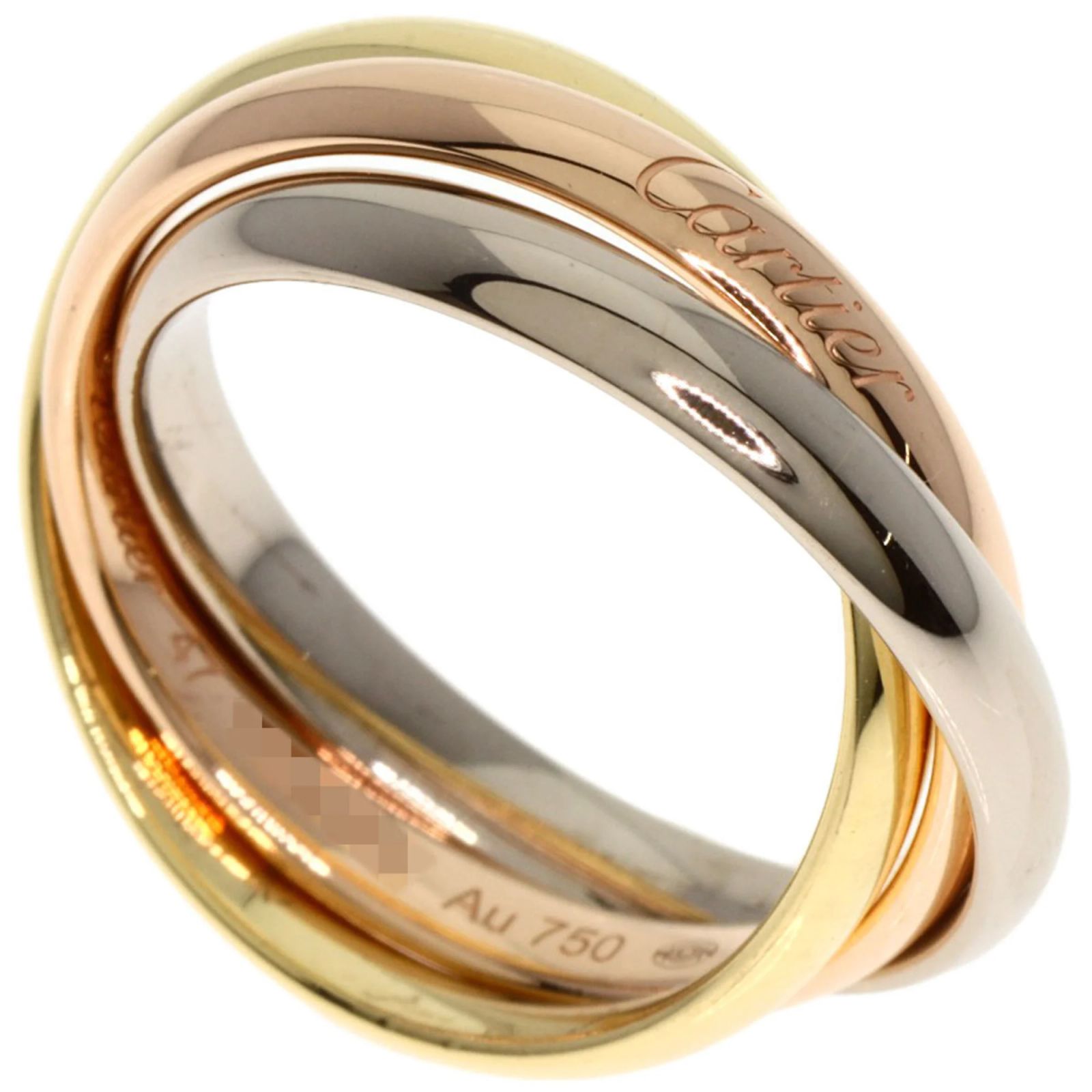 Cartier Trinity Small #47 Ring Pink White Yellow ref.JC2356485 