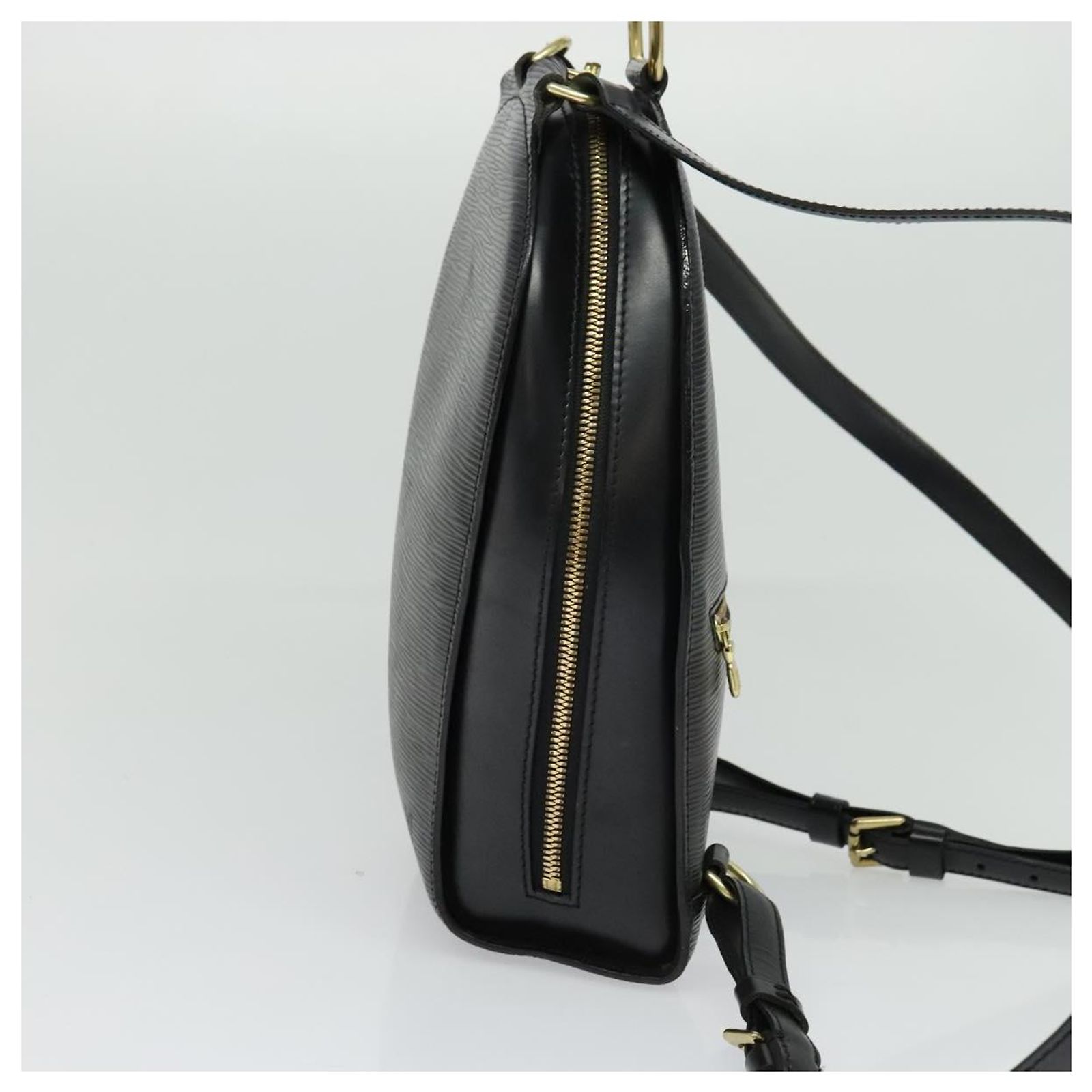 LOUIS VUITTON Epi Mabillon Backpack Black M52232 LV Auth 161556 Authentic Louis Vuitton Black Epi Leather Mabillon Backpack  main image 2