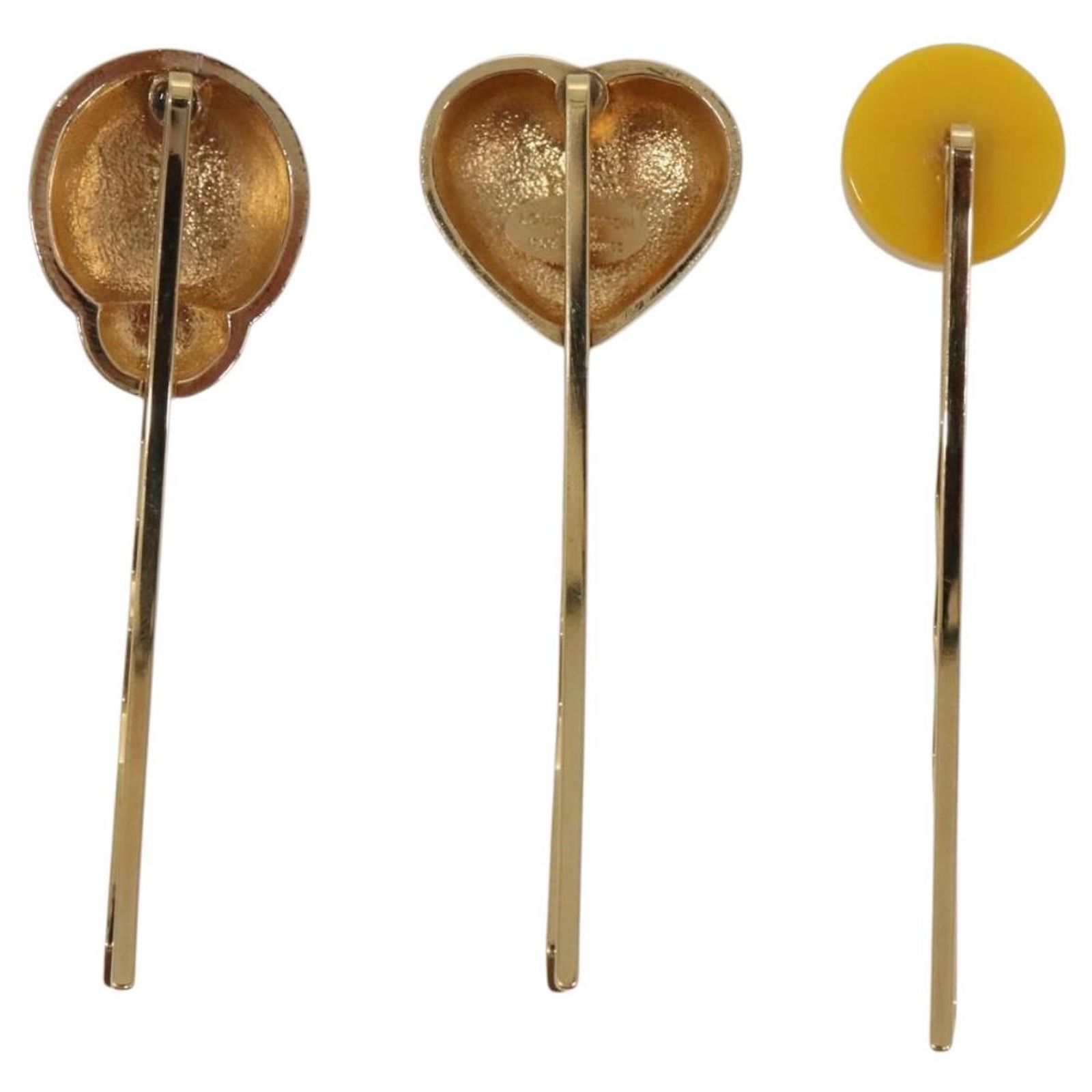 LOUIS VUITTON Kit Bullet Phrases Hair clip metal Gold M92349 LV Auth bs27708 LOUIS VUITTON Kit Bullet Phrases Hair clip metal Gold M92349  main image 4