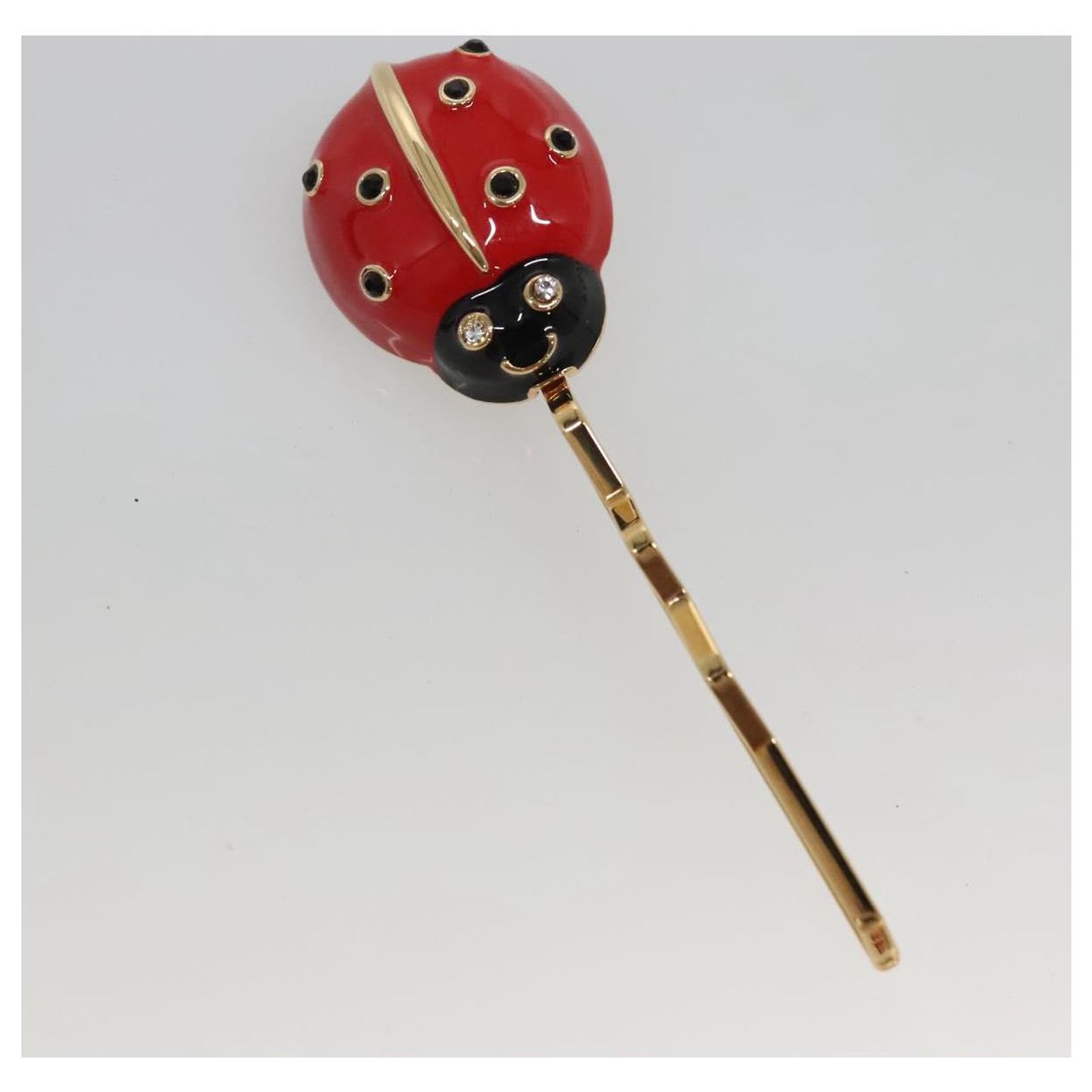 LOUIS VUITTON Kit Bullet Phrases Hair clip metal Gold M92349 LV Auth bs27708 LOUIS VUITTON Kit Bullet Phrases Hair clip metal Gold M92349  main image 3