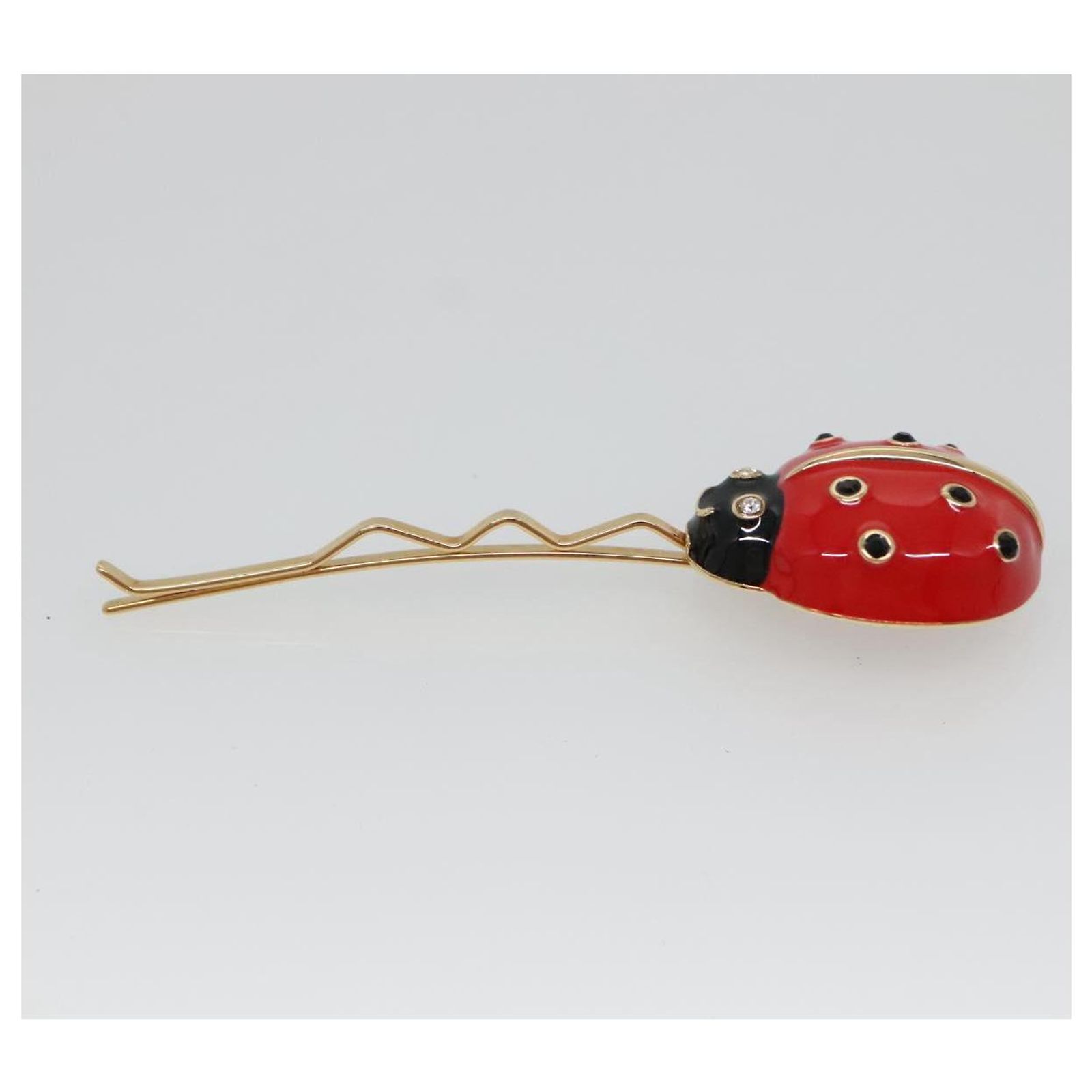 LOUIS VUITTON Kit Bullet Phrases Hair clip metal Gold M92349 