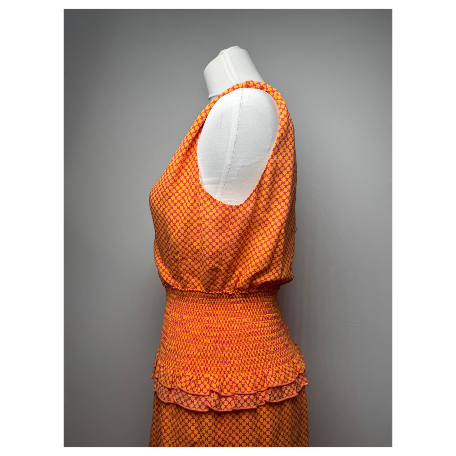 givenchy orange dress 4g Polo Mini Dress