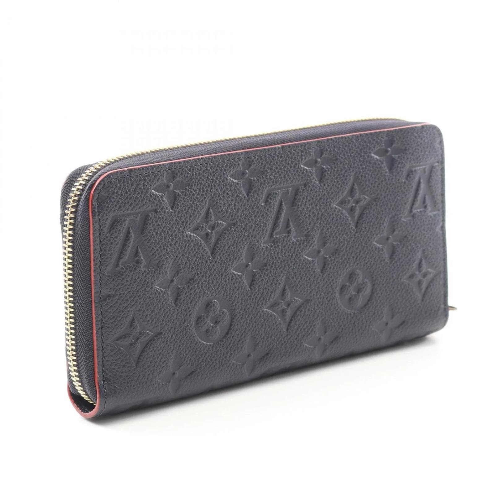Louis Vuitton Zippy Wallet Red Navy blue Leather  ref.2359067
