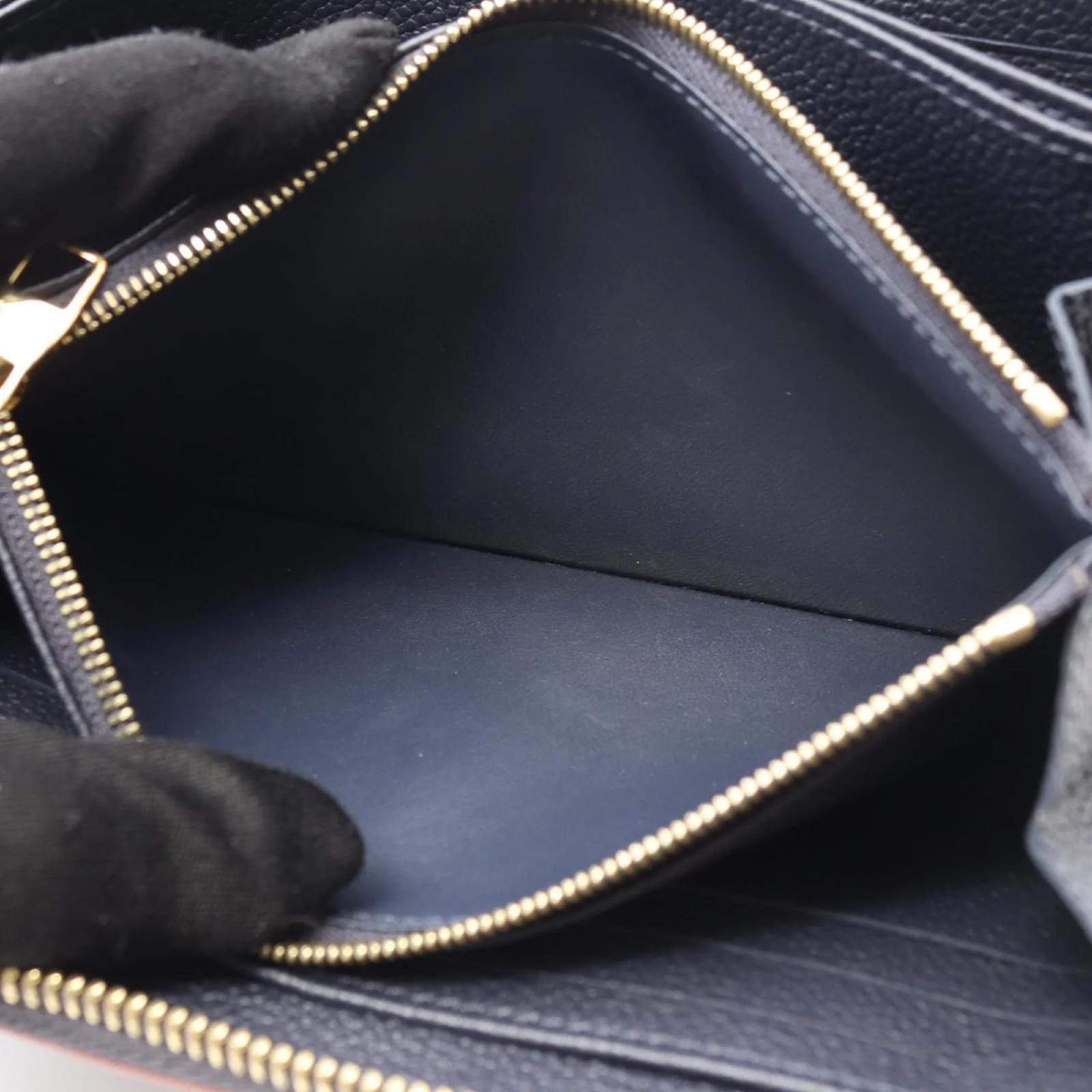 Louis Vuitton Zippy Wallet Red Navy blue Leather  ref.2359067