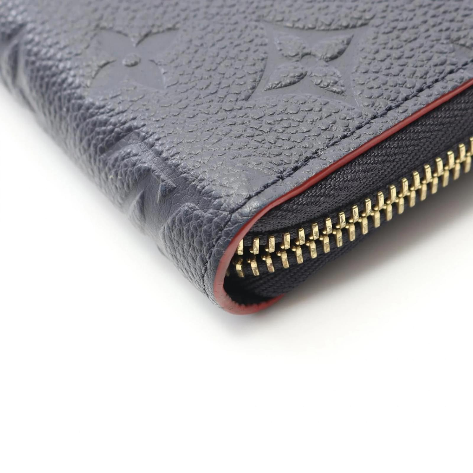 Louis Vuitton Zippy Wallet Red Navy blue Leather  ref.2359067