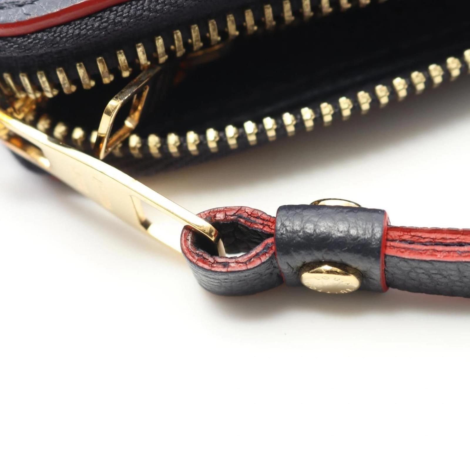 Louis Vuitton Zippy Wallet Red Navy blue Leather  ref.2359067