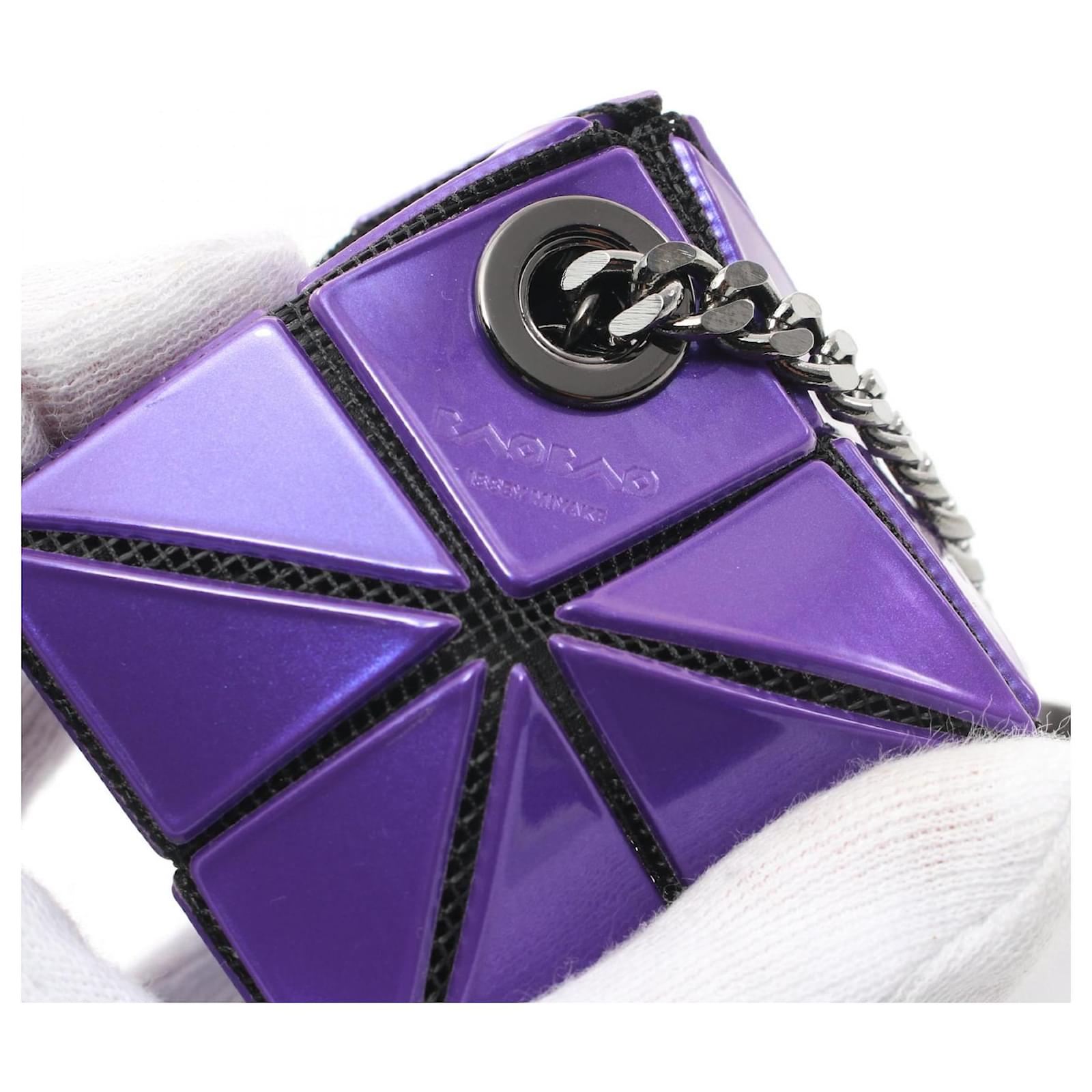 BAO BAO ISSEY MIYAKE Cube Key Holder Purple Plastic ref.2359612