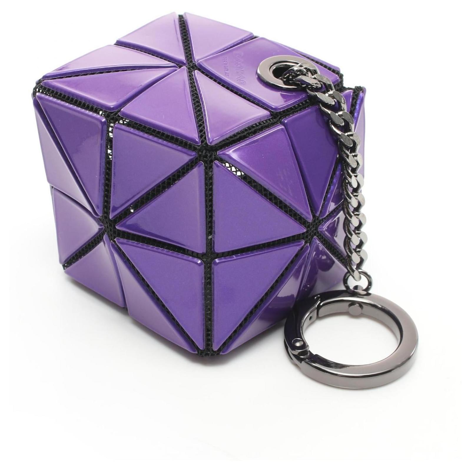 BAO BAO ISSEY MIYAKE Cube Key Holder Purple Plastic ref.2359612
