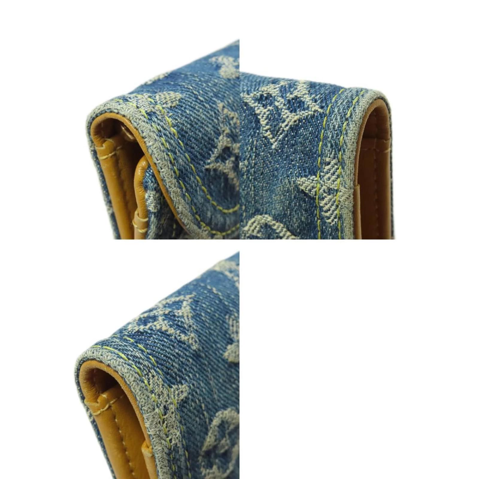 Louis Vuitton Portefeuille Amelia Long Wallet Blue Denim  ref.2360573