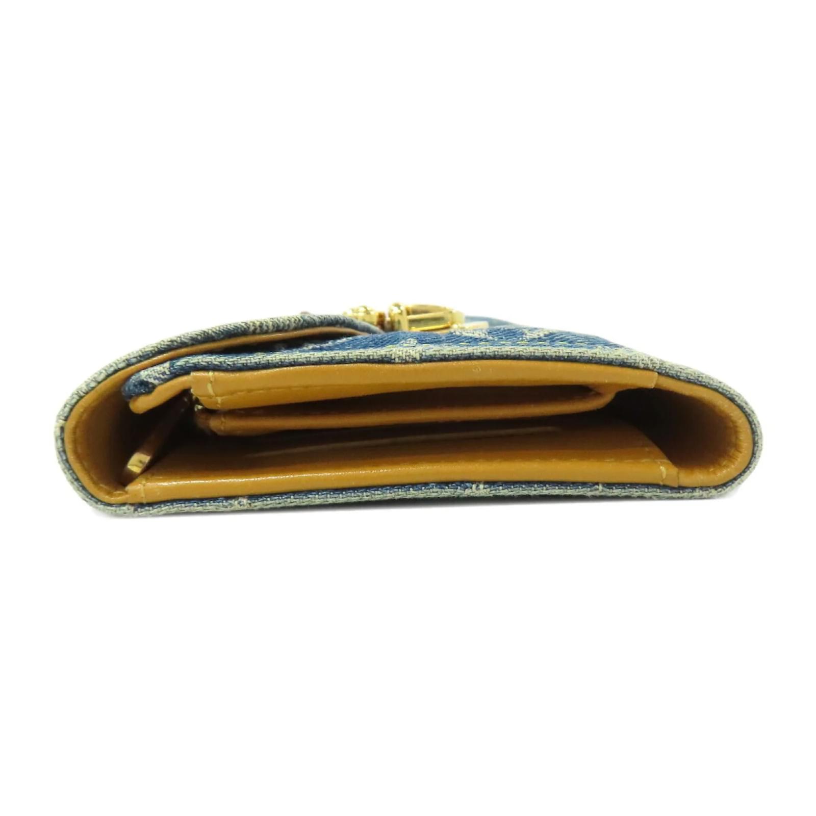 Louis Vuitton Portefeuille Amelia Long Wallet Blue Denim  ref.2360573