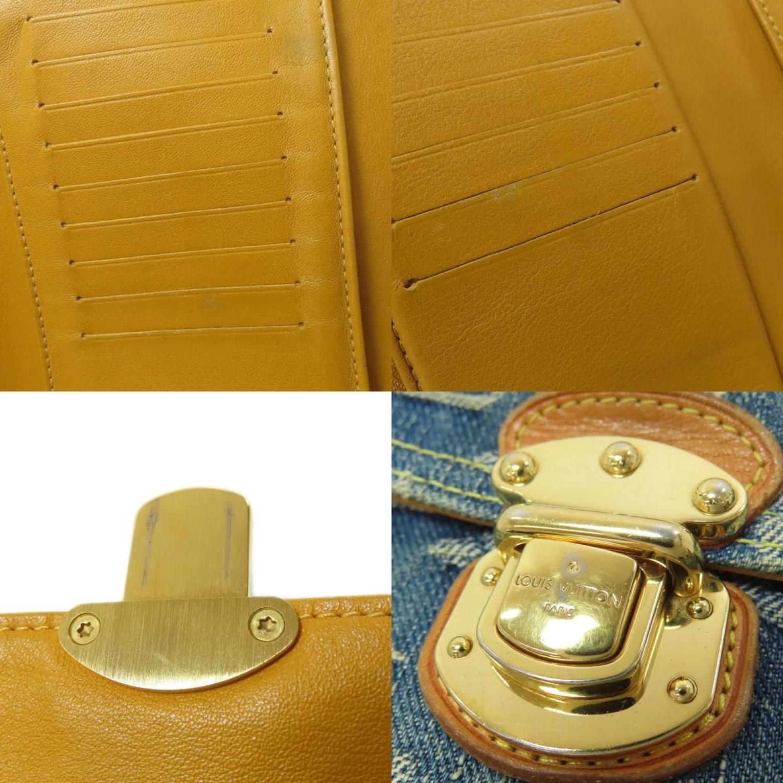 Louis Vuitton Portefeuille Amelia Long Wallet Blue Denim  ref.2360573
