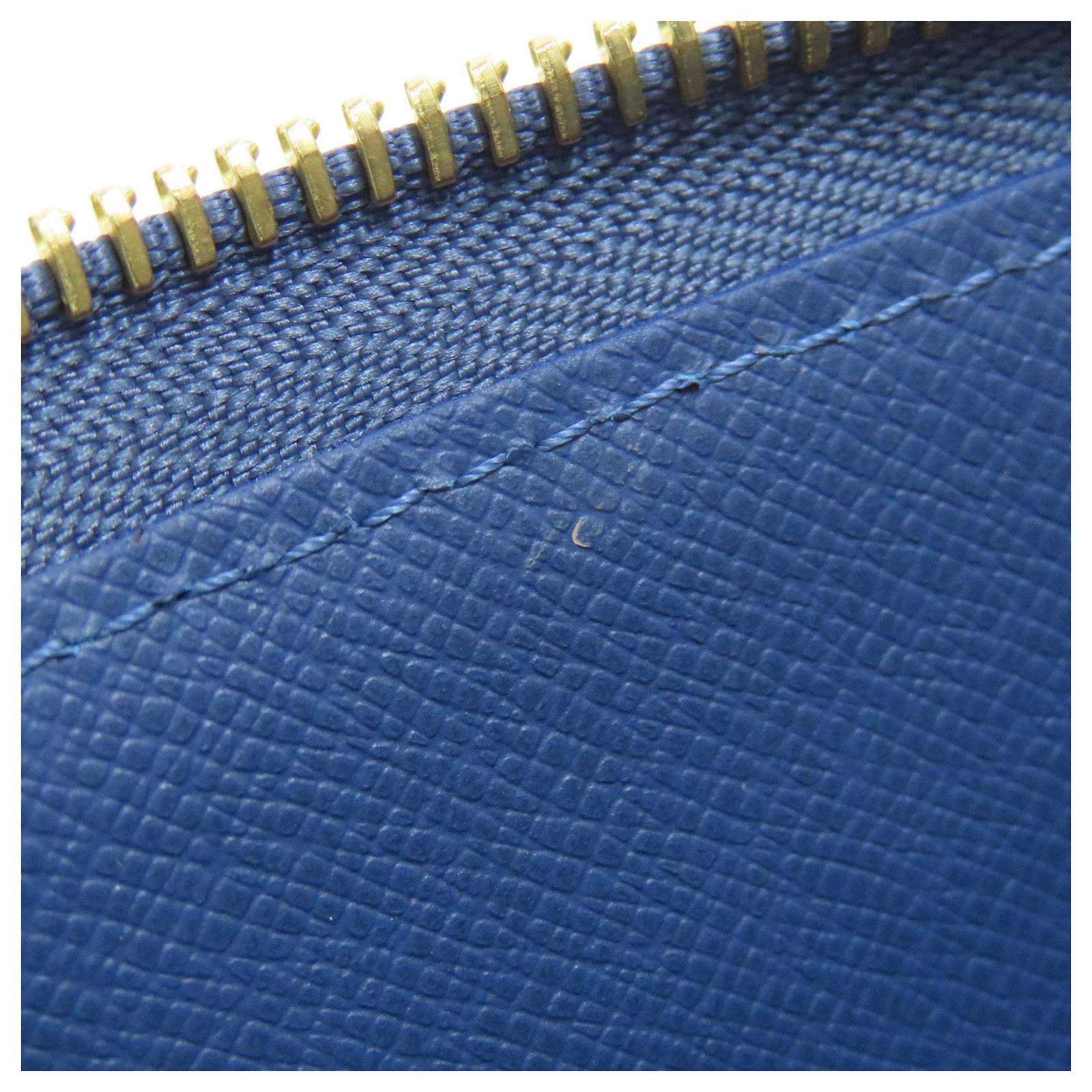 Louis Vuitton Monogram Denim Long Wallet Blue  ref.2360595