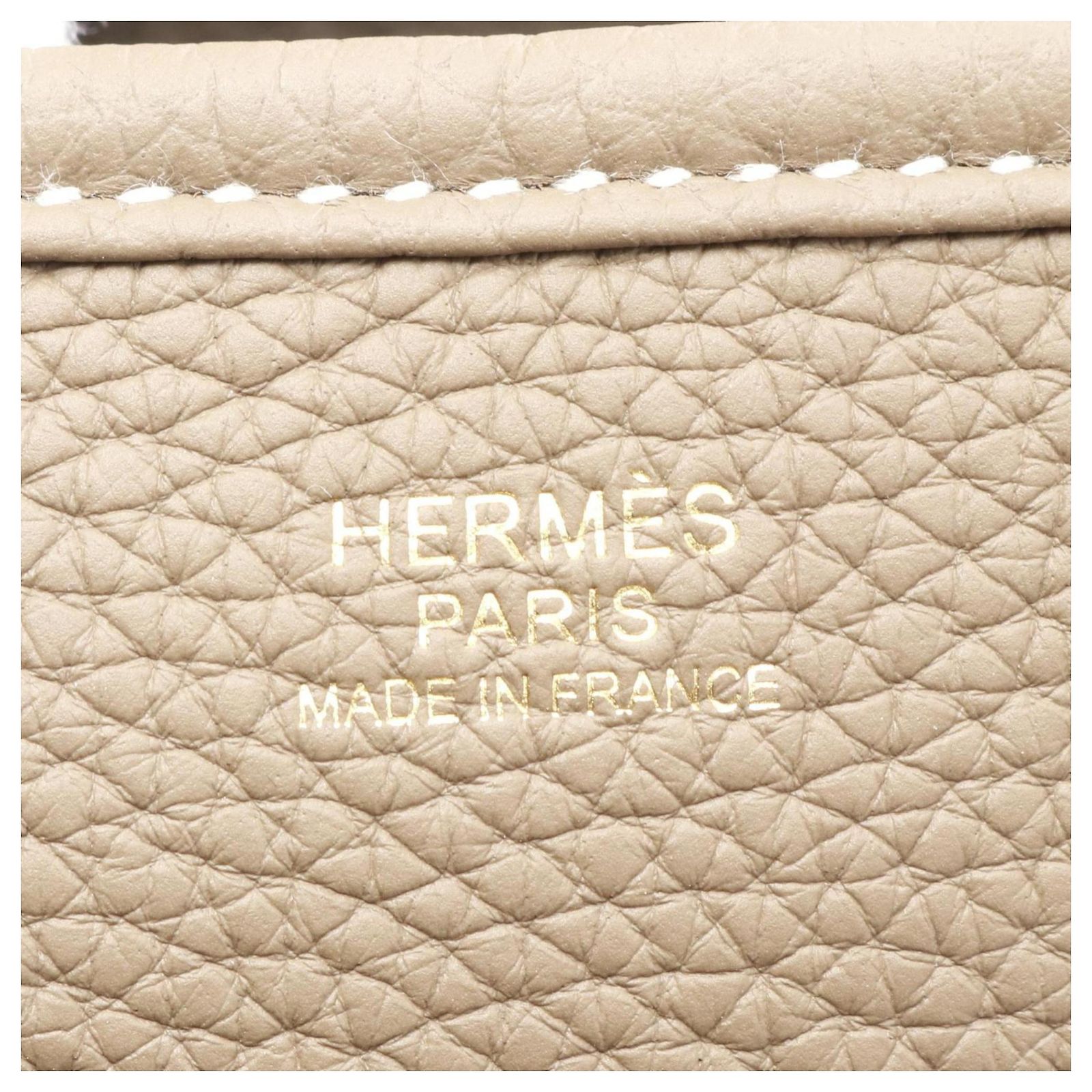 Hermès Evelyne 3 Trois GM Shoulder Bag Brown Taupe Leather ref.2362368 ...