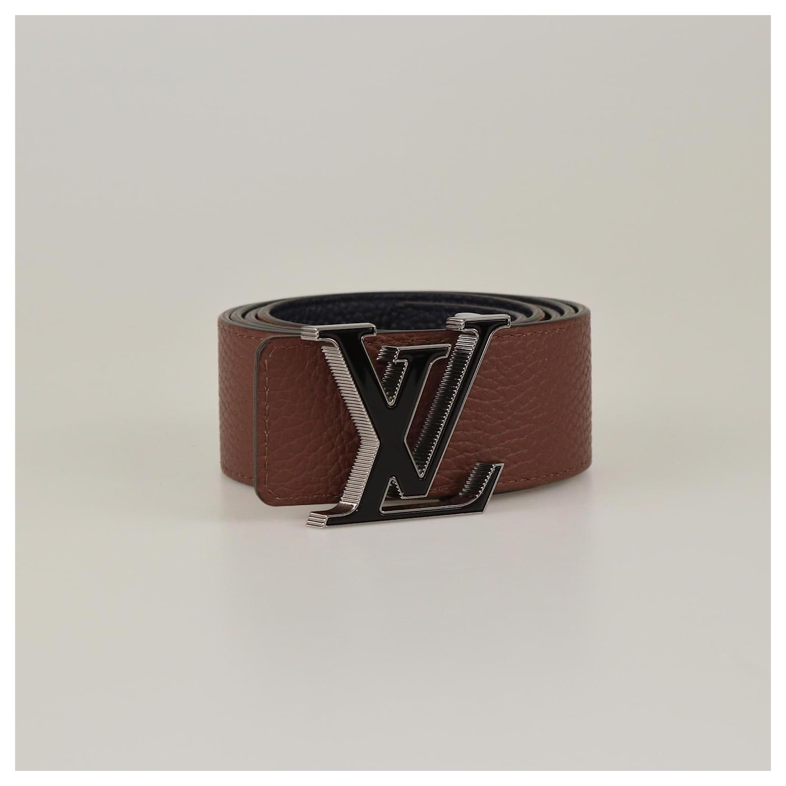 Louis Vuitton Black/Brown 40mm LV Tilt Reversible Belt Leather ref