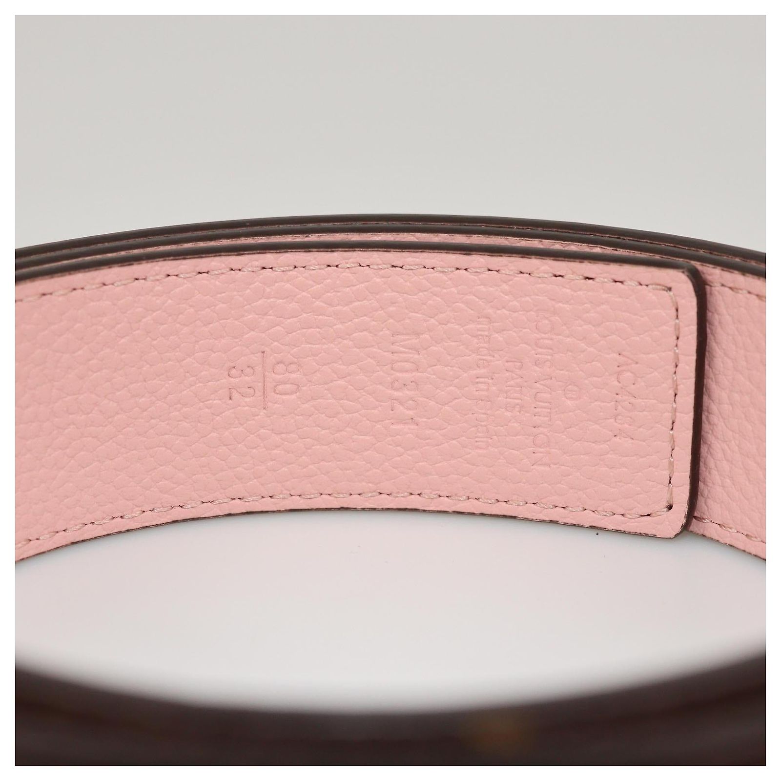 Louis Vuitton Rose Poudre/Monogram Reversible 30mm LV 