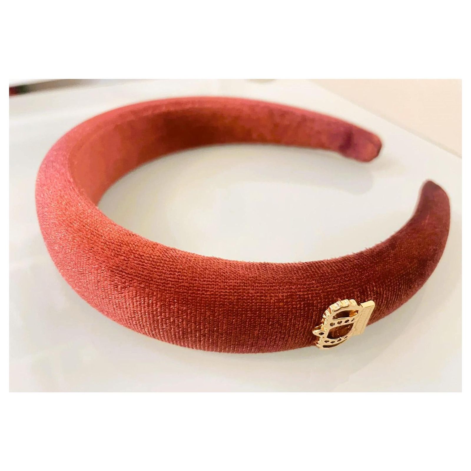 Dolce & Gabbana Velvet Headband in Deep Red Splendid DOLCE & GABBANA headband dark pink-burgundy velvet  main image 4