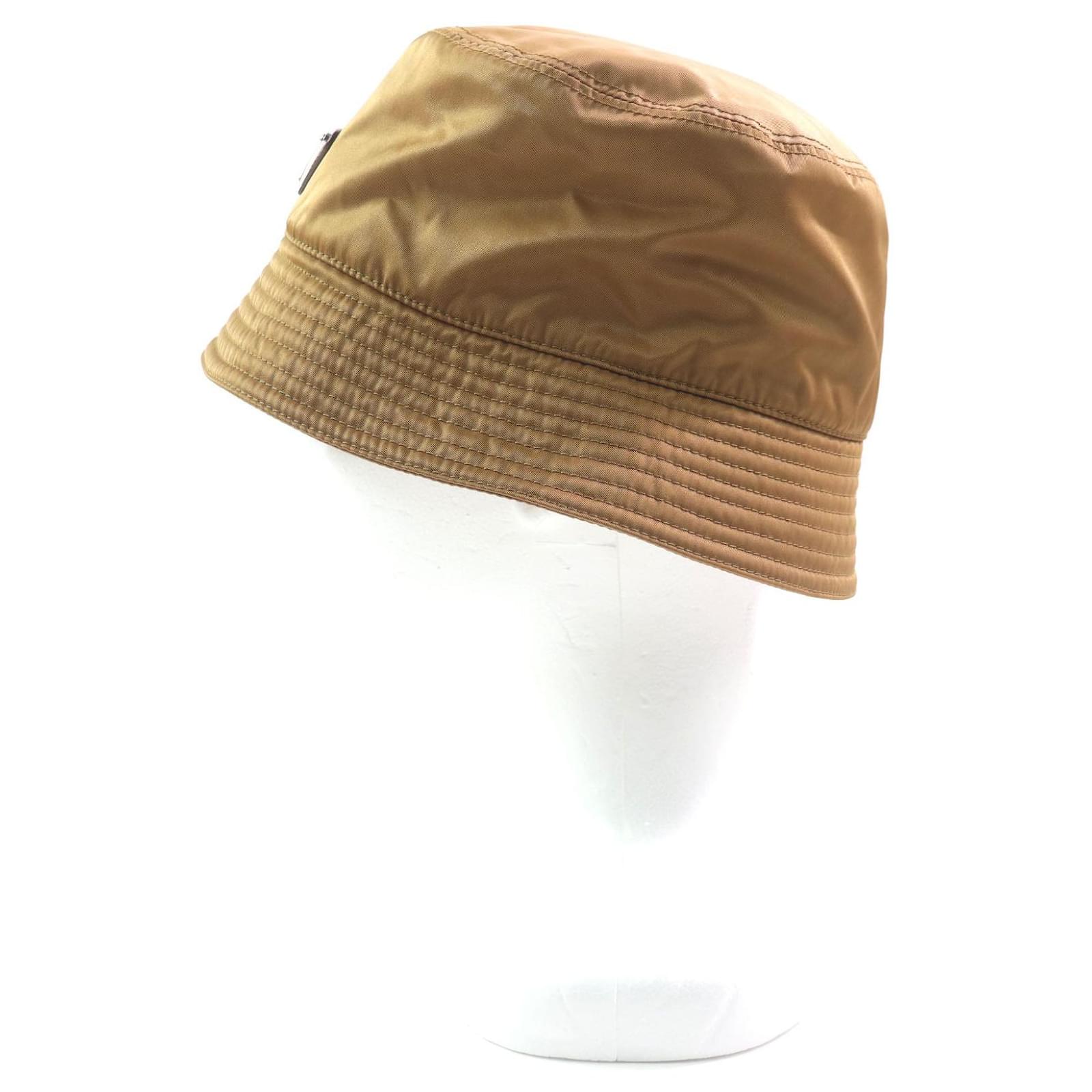 PRADA RE-NYLON BUCKET HAT BROWN “XLサイズ” Prada Re-Nylon Bucket Hat | Brown | FARFETCH