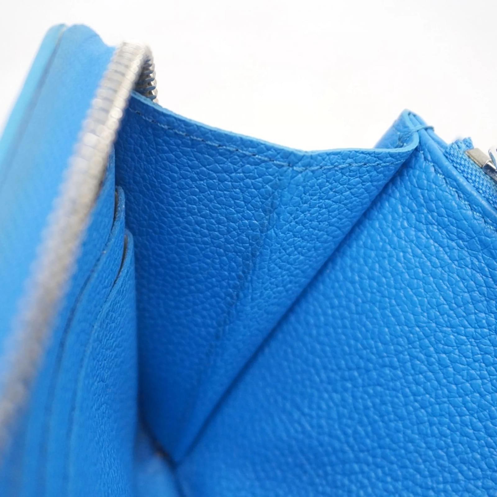 Louis Vuitton Monogram Empreinte Zippy Wallet Blue  ref.2370332