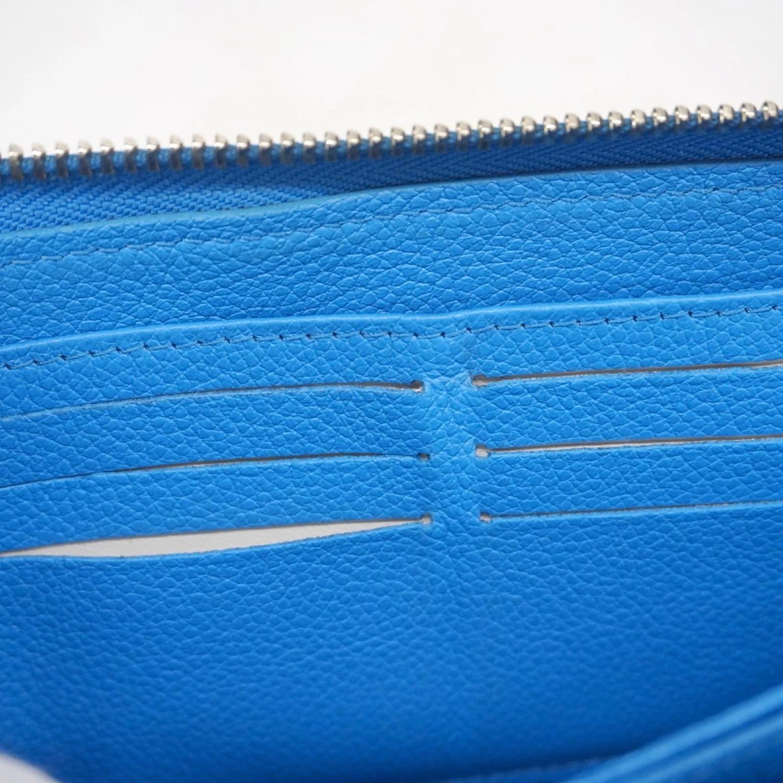 Louis Vuitton Monogram Empreinte Zippy Wallet Blue  ref.2370332