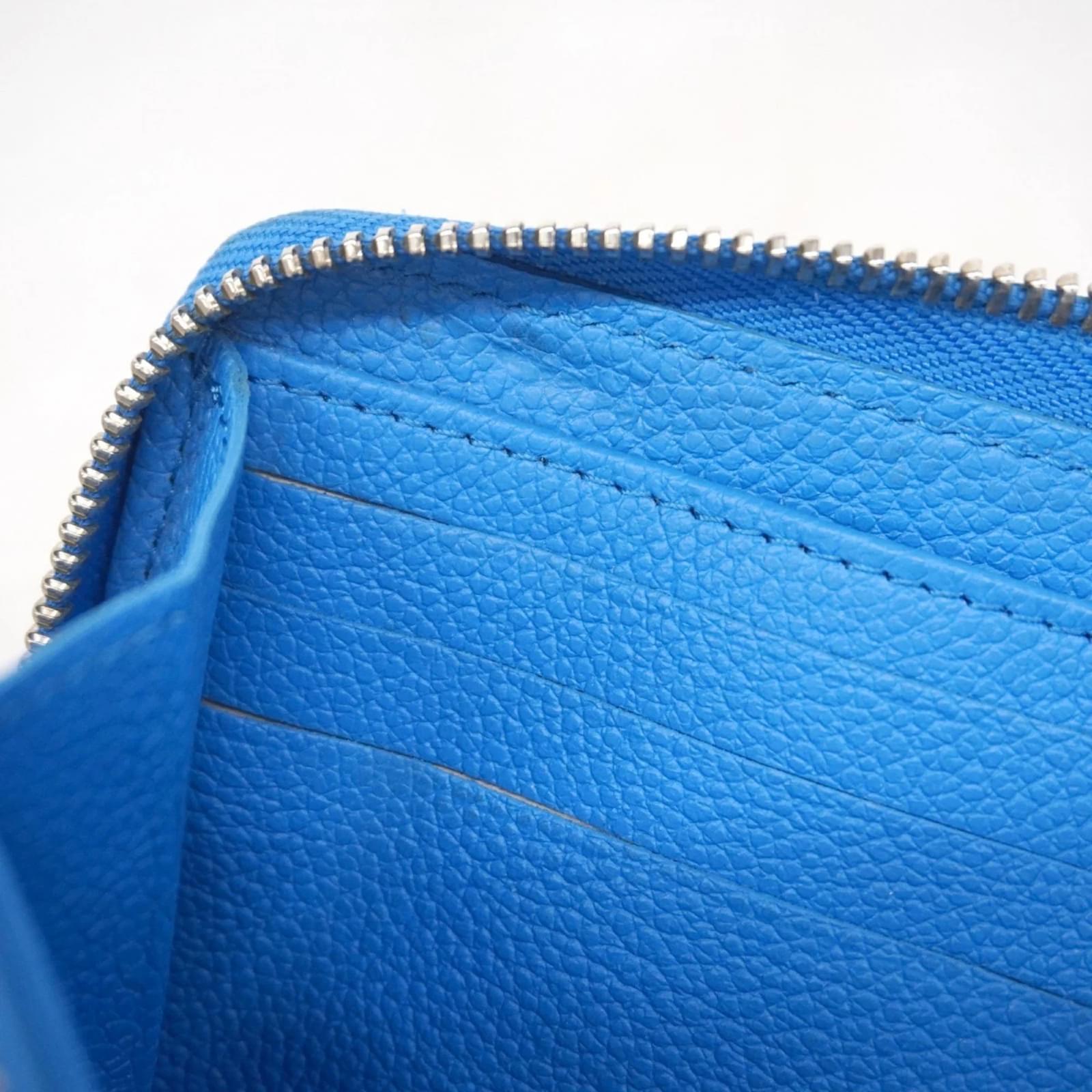 Louis Vuitton Monogram Empreinte Zippy Wallet Blue  ref.2370332
