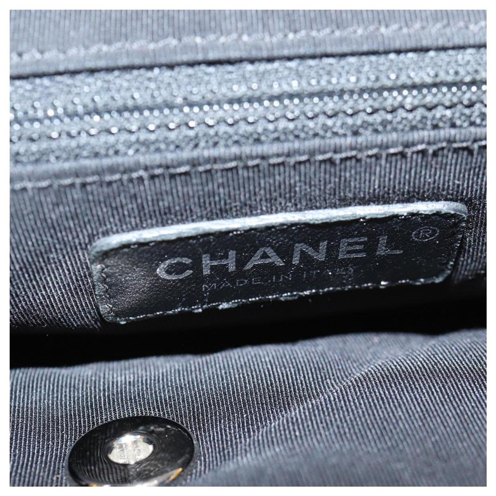 CHANEL Matelasse Backpack Lamb Skin Yellow Silver CC Auth 118937M CHANEL Matelasse Backpack Lamb Skin Yellow Silver CC Auth  main image 3