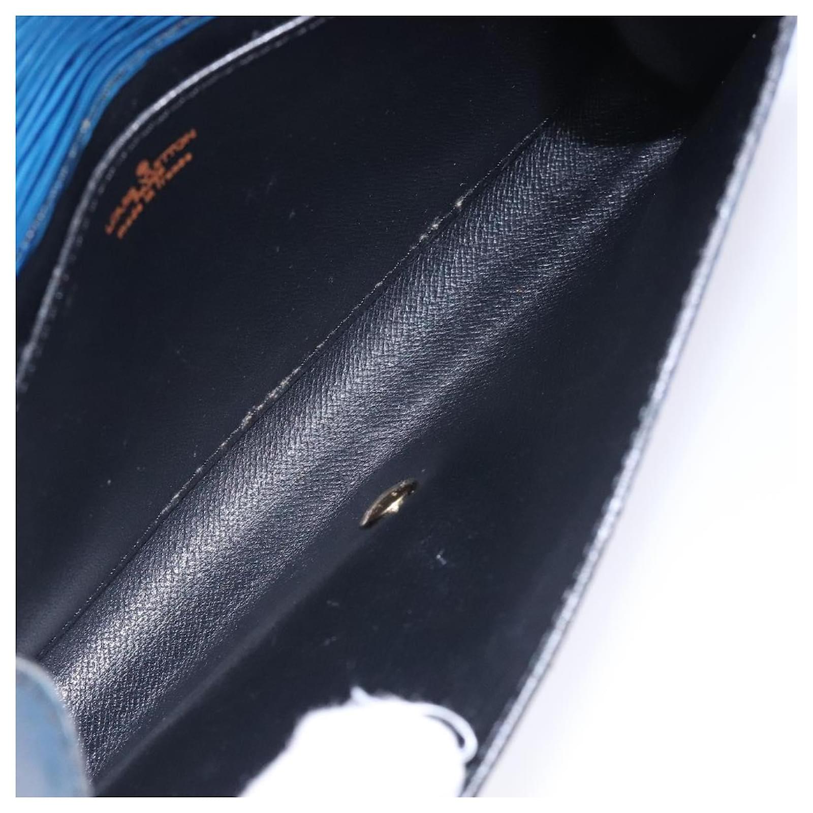 LOUIS VUITTON Epi Art Deco Clutch Bag Blue M52635 LV Auth bs27963 Leather  ref.2370517