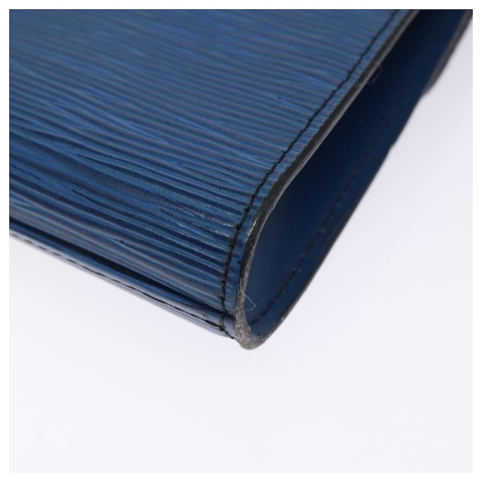 LOUIS VUITTON Epi Art Deco Clutch Bag Blue M52635 LV Auth bs27963 Leather  ref.2370517