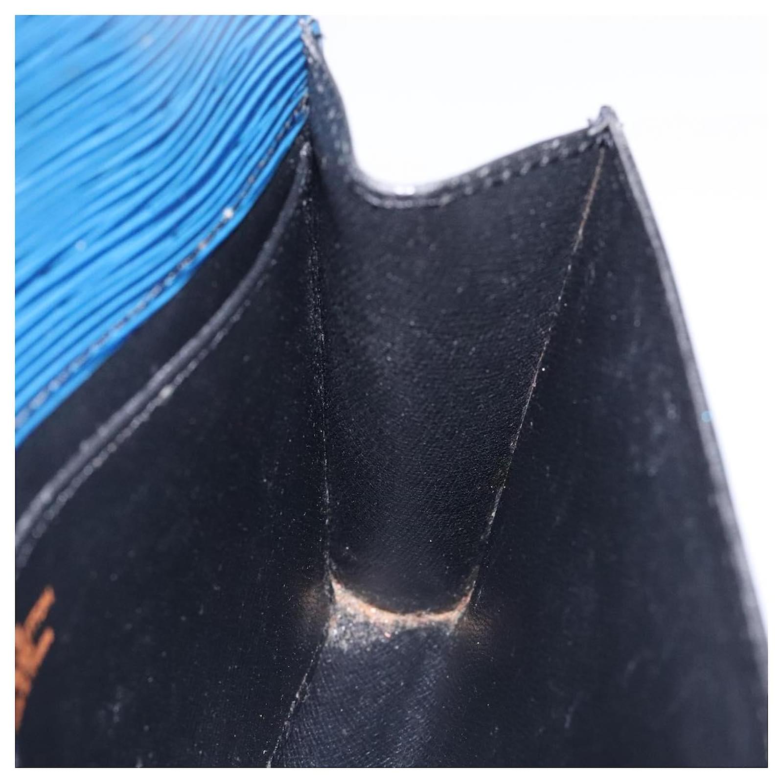 LOUIS VUITTON Epi Art Deco Clutch Bag Blue M52635 LV Auth bs27963 Leather  ref.2370517