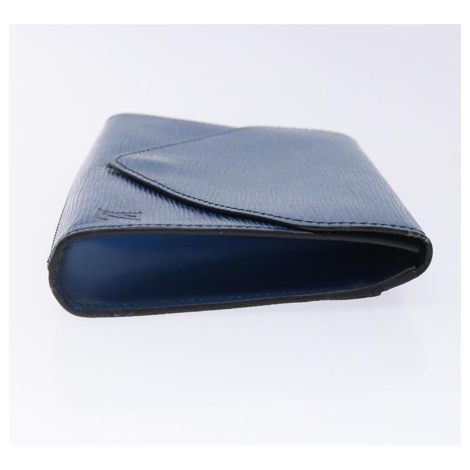 LOUIS VUITTON Epi Art Deco Clutch Bag Blue M52635 LV Auth bs27963 Leather  ref.2370517