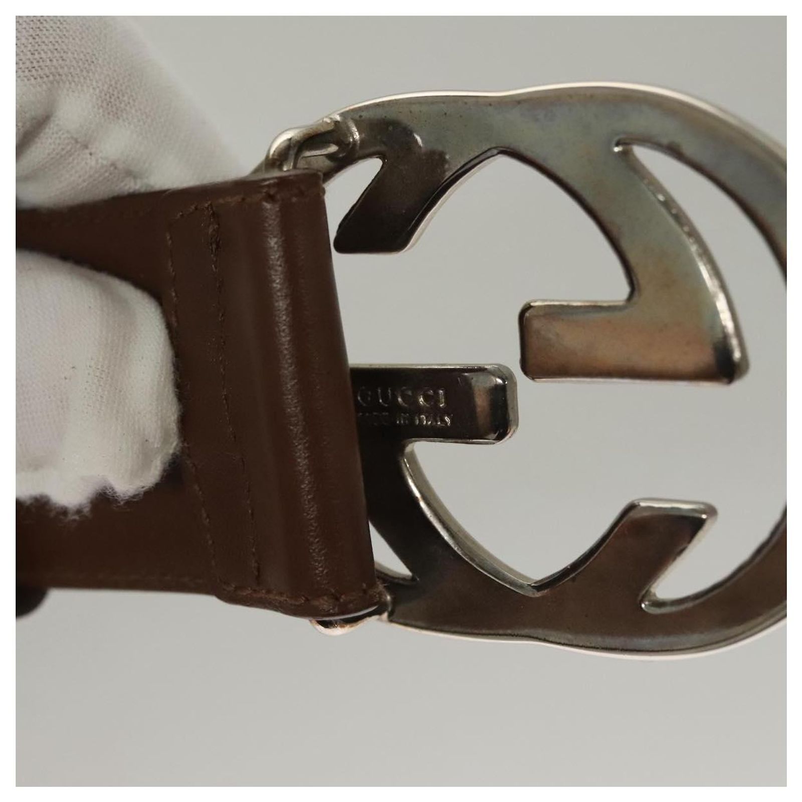 GUCCI Interlocking Belt Leather 33.1 display picture 2