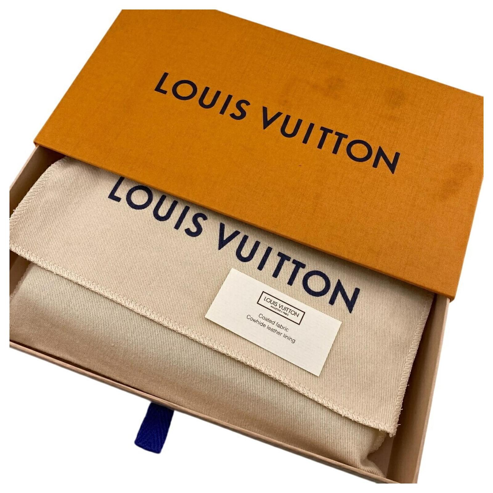 Louis Vuitton Monogram Empreinte Long Wallet Navy blue Cloth  ref.2371723